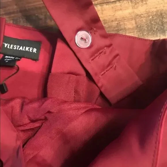 Style stalker burgundy short wedding dress prom